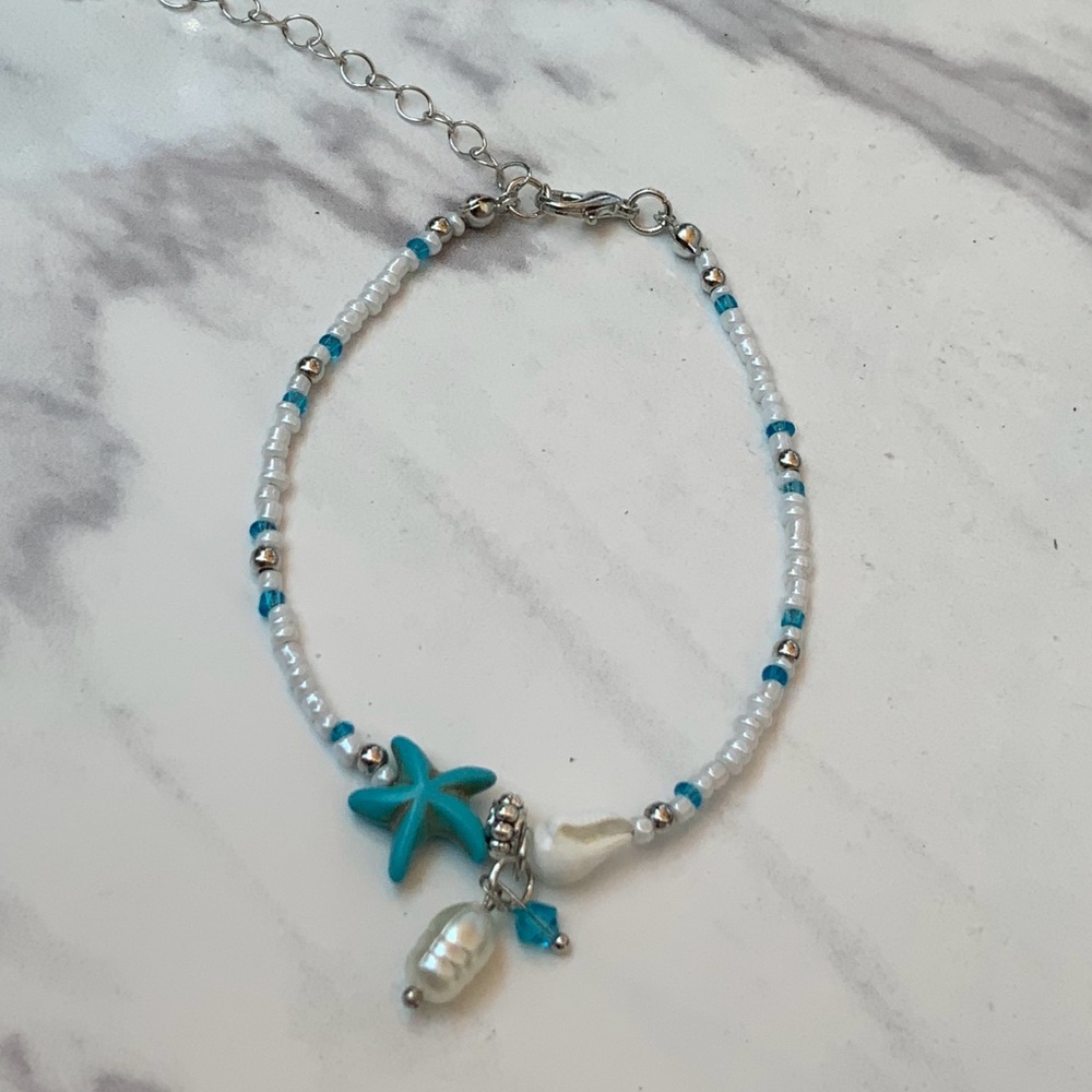 Beautiful Starfish Beaded Anklet
